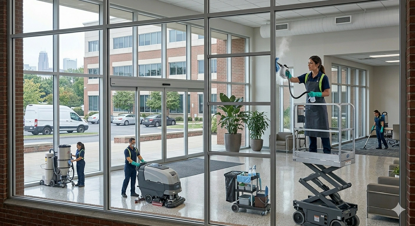 commercial window cleaning oakland county mi call 734-775-1984